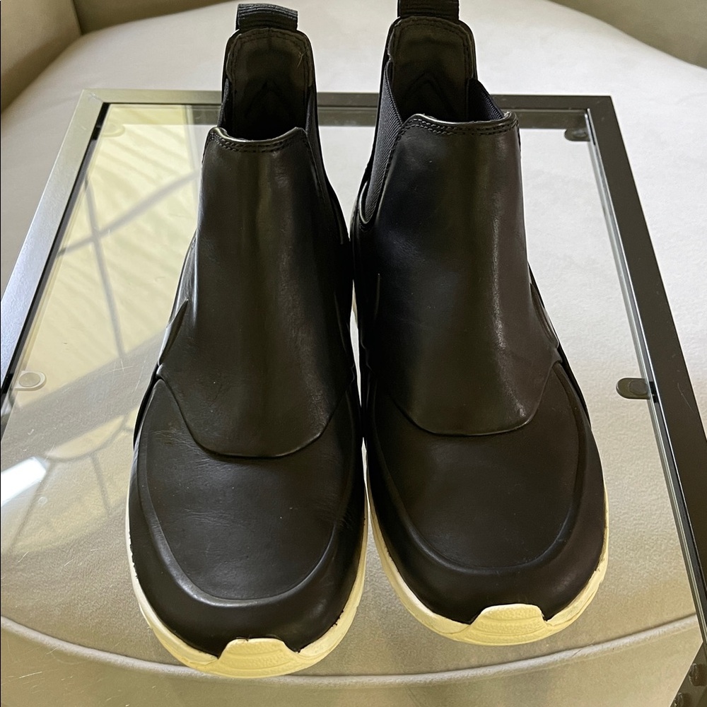 Nike Black Ankle Boots with Cream Soles